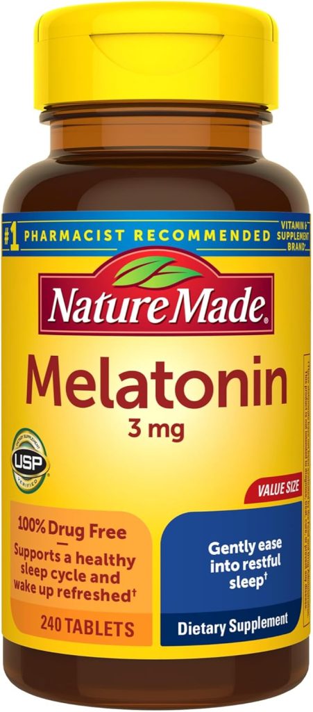 nature made melatonin for sleep sleeping zones