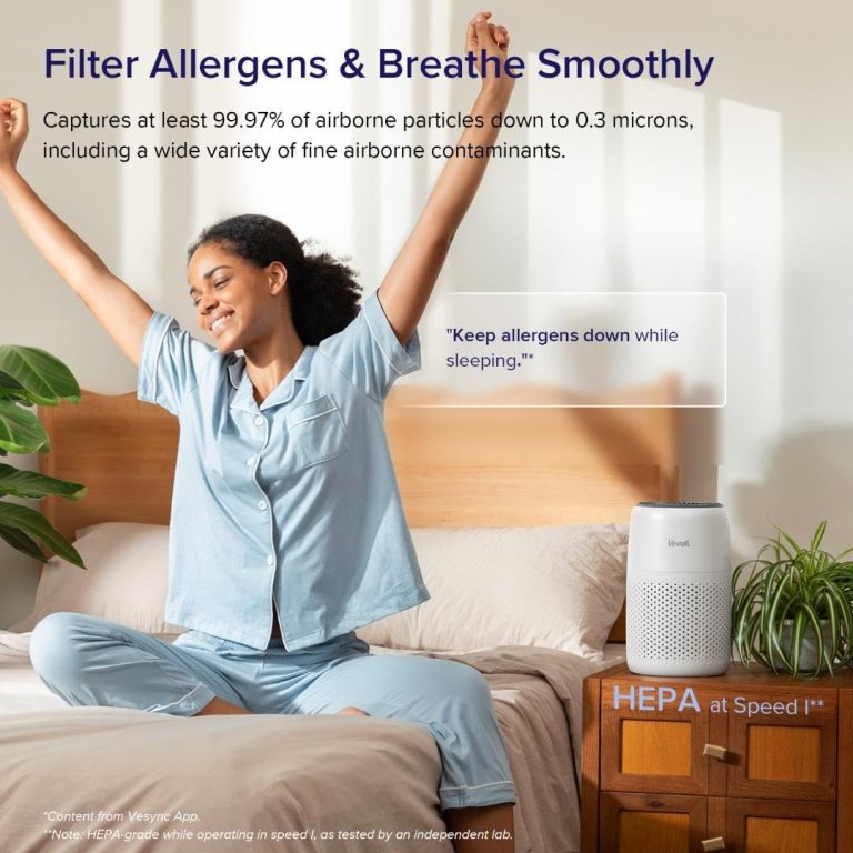 levoit air purifiers for bedroom sleeping zones
