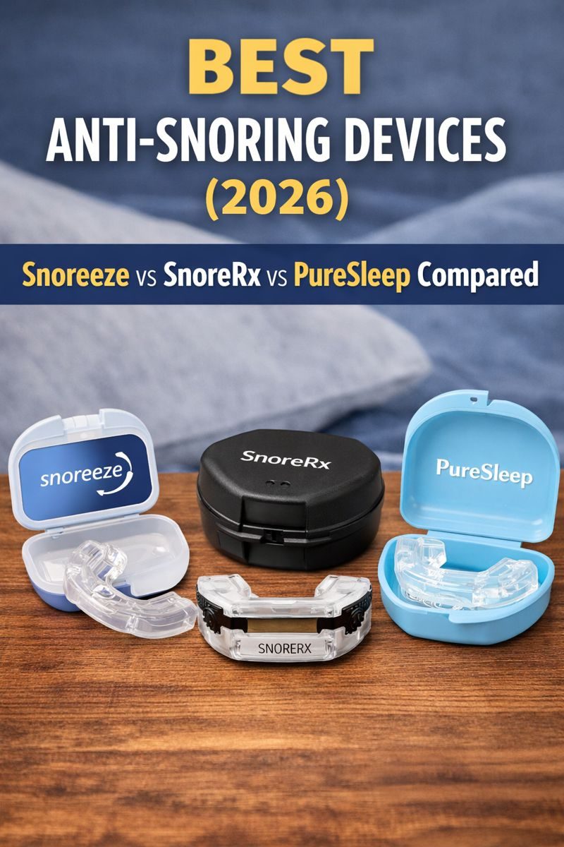 Best Anti-Snoring Devices (2026): Snoreeze, SnoreRx, PureSleep Compared best anti snoring devices (2026) snoreeze, snorerx, puresleep compared