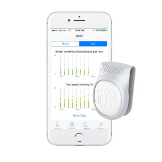 Snorecoach Review - Does the Smart Device Work? snorecoach with app 1 e1583347128528.png