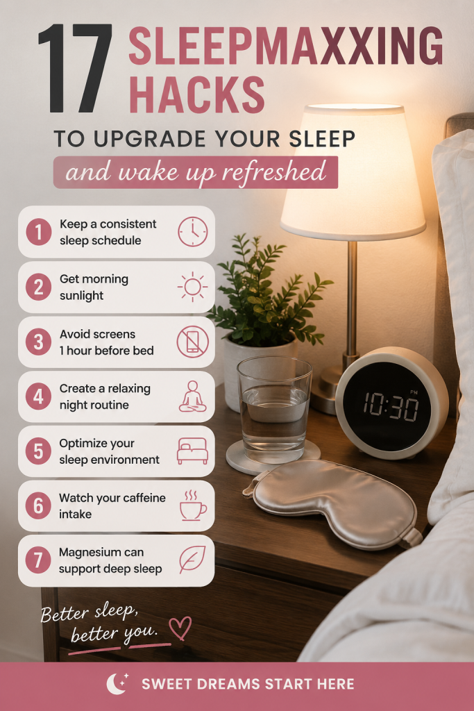 Sleepmaxxing: The Internet’s New Obsession With Perfect Sleep 17 sleepmaxxing hacks to upgrade your sleep naturally