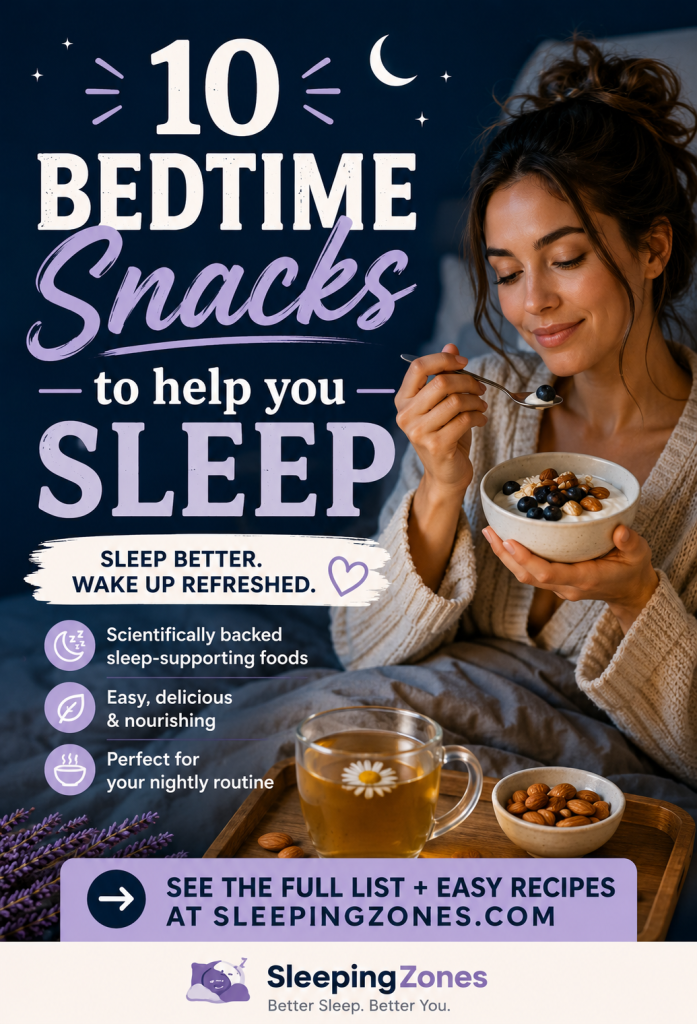 bedtime snacks to help you sleep naturally