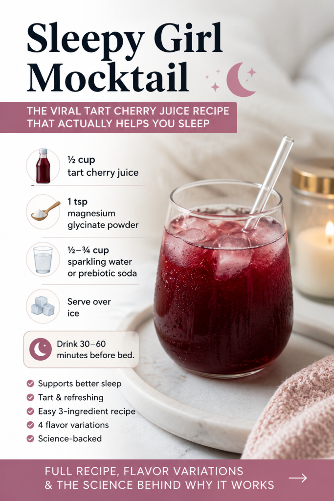Sleepy Girl Mocktail: The Viral Tart Cherry Juice Recipe That Actually Helps You Sleep sleepy girl mocktail the viral tart cherry juice recipe that actually helps you sleep