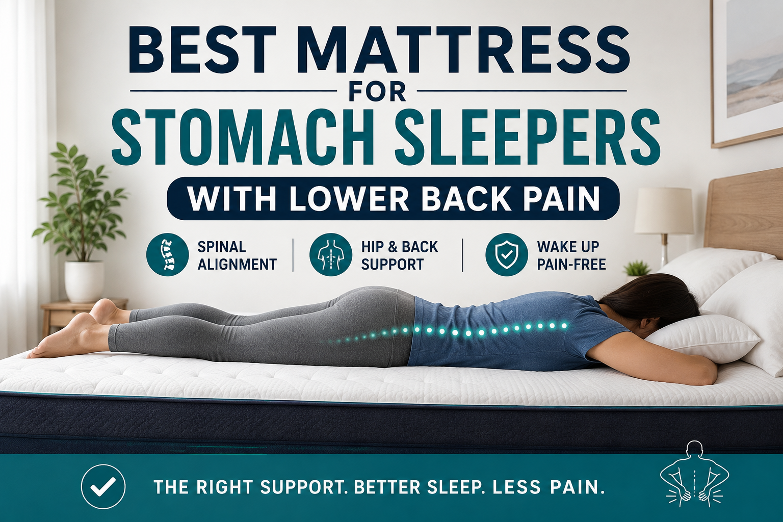 Best Mattress for Stomach Sleepers With Lower Back Pain (2026 Guide) best mattress for stomach sleepers with lower back pain